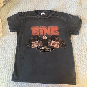 ANINE BING Women's Grey and Black T-shirt
